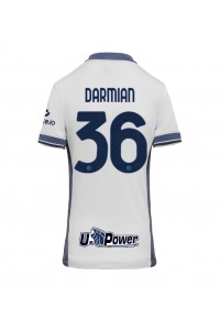 Inter Milan Matteo Darmian #36 Voetbaltruitje Uit tenue Dames 2024-25 Korte Mouw